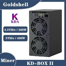 Goldshell KD-BOX II Miner Kadena KDA 3.5TH/s/260W or 5TH/s/400W No PSU