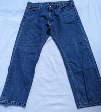 Levi's 505 Jeans Mens Size 40x30 Regular fit Straight Leg Medium Wash Blue Denim