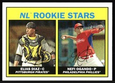 2016 Topps Heritage NL Rookie Stars Elias Diaz / Nefi Ogando #184