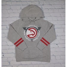 Atlanta Hawks Hoodie Boys M Gray Pullover Sweatshirt NBA UNK