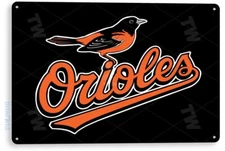 TIN SIGN Orioles Baseball Baltimore Metal Décor Wall Store Card Shop Bar A548