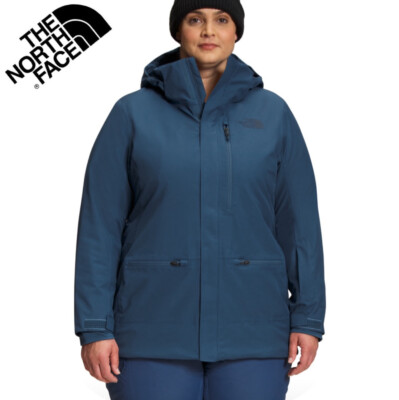 $300 NWT The North Face Women Gatekeeper Jacket Hooded Zip Parka Shade Blue  2XL