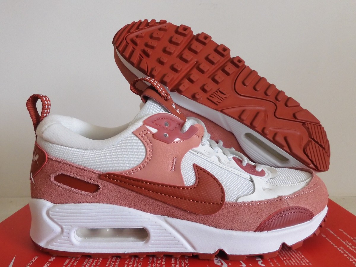 Nike Air Max 90 Futura Red Stardust-Rugged Orange Womens Sz 6.5