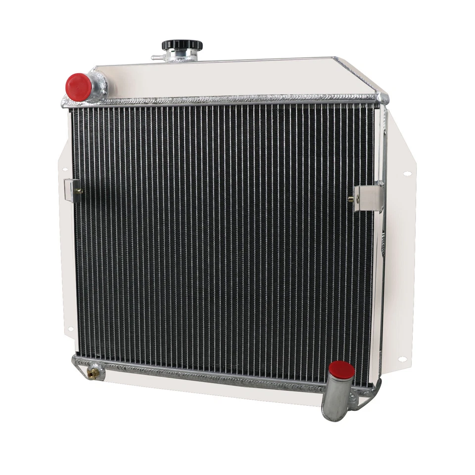 3 Row AluminumRadiator For 1955-1956 Plymouth Belvedere Fury Plaza Savoy 3.8L - Image 2 of 4