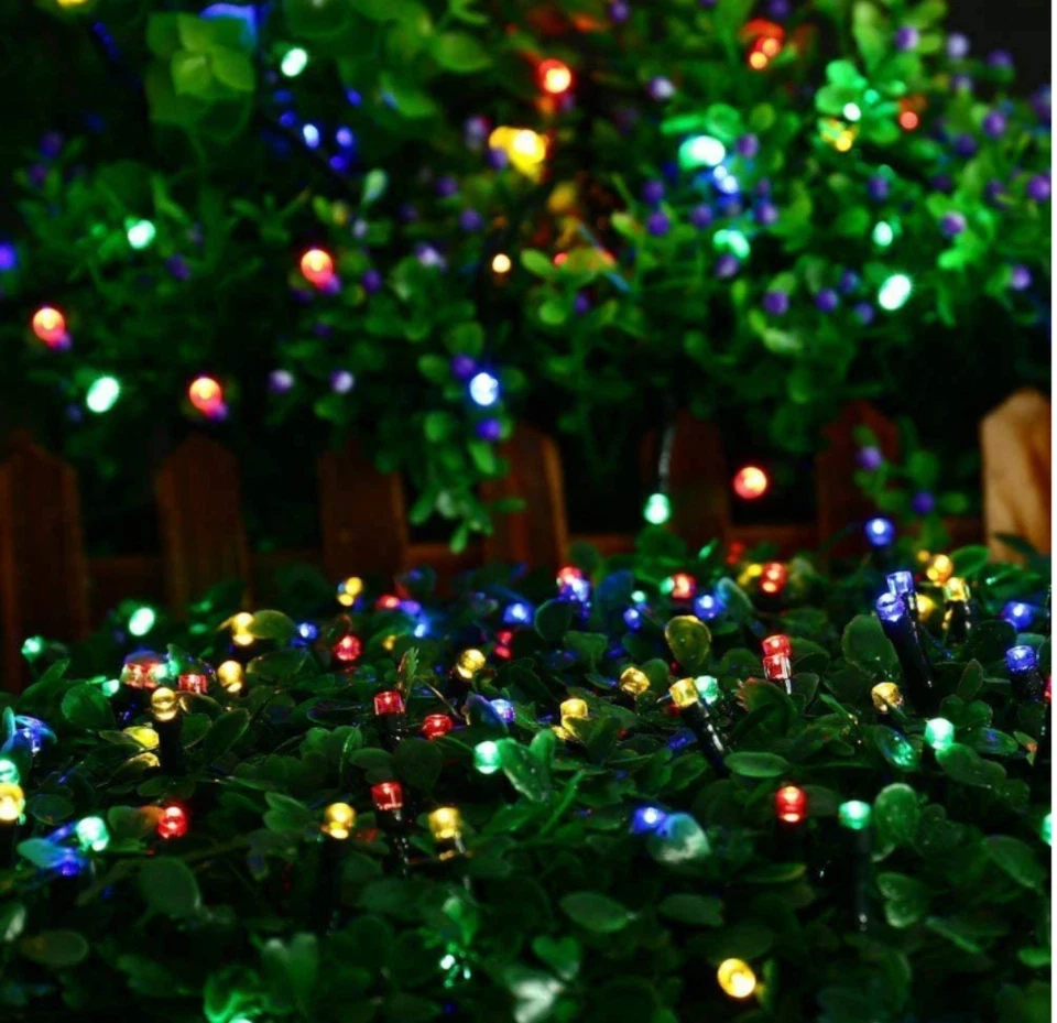 500LED 50M MULTI-COLORED SOLAR CHRISTMAS FAIRY LIGHTS WITH 8 FUNCTIONS - image 4 of 4