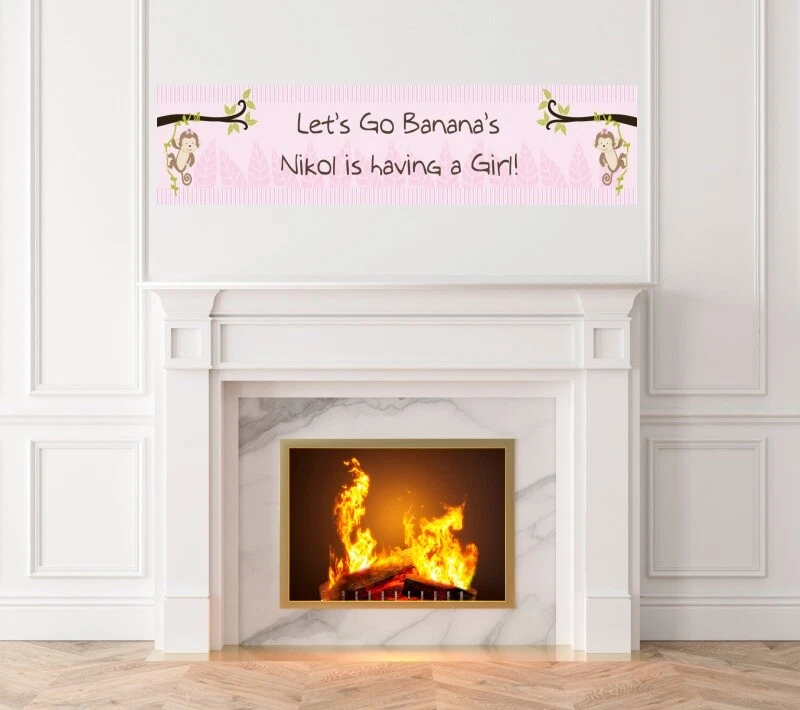 Mono - Banner impreso Baby Shower - Banner mono interior exterior Foto 2 de 4