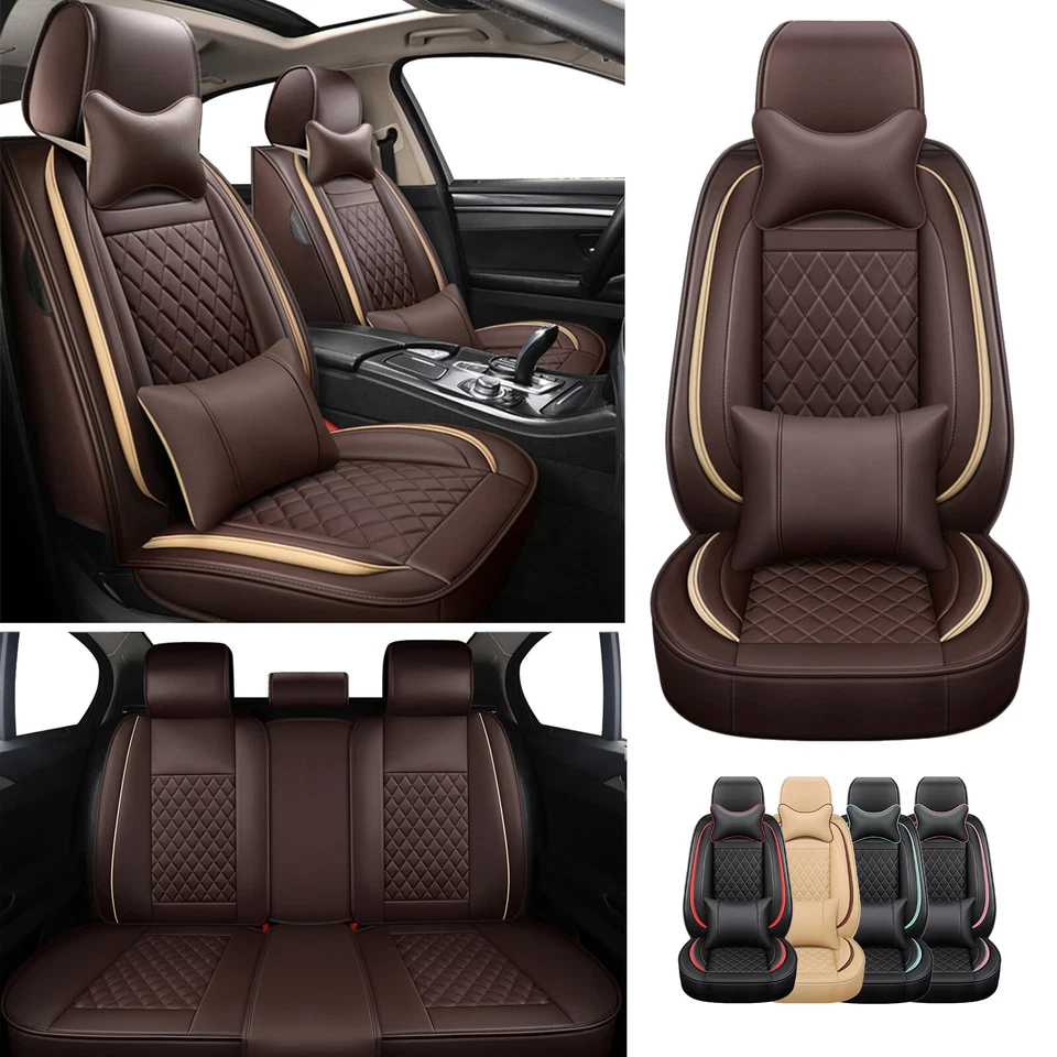 Car Seat Covers Leather Front & Rear Full Set For Mazda 3/6/CX-3/CX-30/CX-5/CX-7 - Imagem 3 de 4