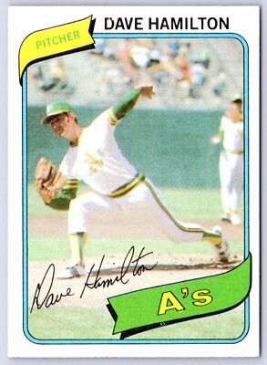 DAVE HAMILTON 1980 TOPPS 80 NO 86 NRMINT+ 45252 | eBay