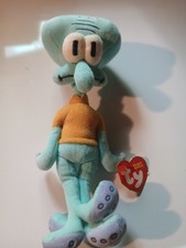 2004 Ty Beanie Baby - SQUIDWARD TENTACLES Spongebob Movie 9.5 inch 