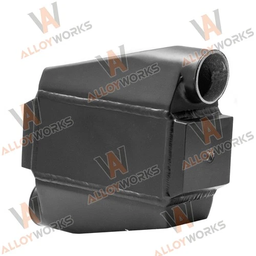 Universal 10"x 11" Aluminum Liquid Water to Air Intercooler 3" Inlet/Outlet US - Foto 1 di 9