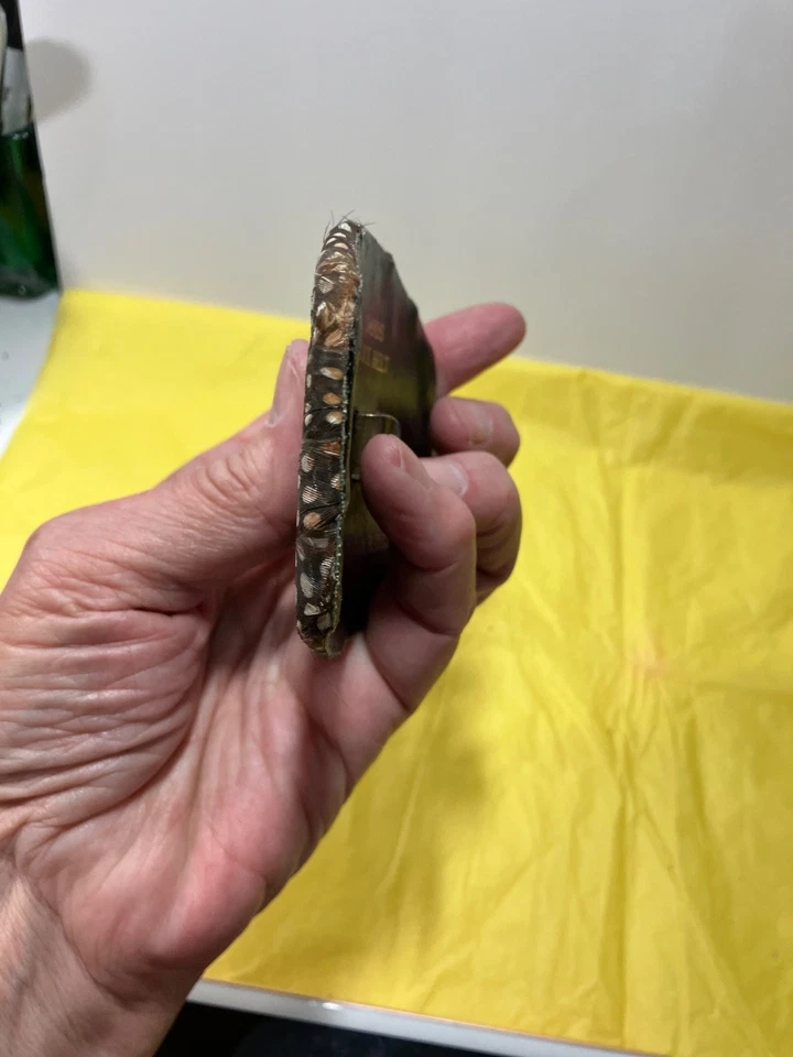 Vintage Lee Sands Peacock Belt Buckle. no belt - Imagem 4 de 4