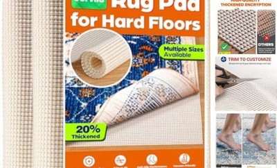Jorvila Non-Slip Rug Pad Gripper 8x10 Feet, Anti Skid Mat for Under Area Rugs,