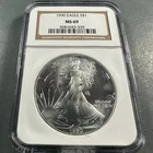 1990 Silver Eagle NGC MS69 (87575)