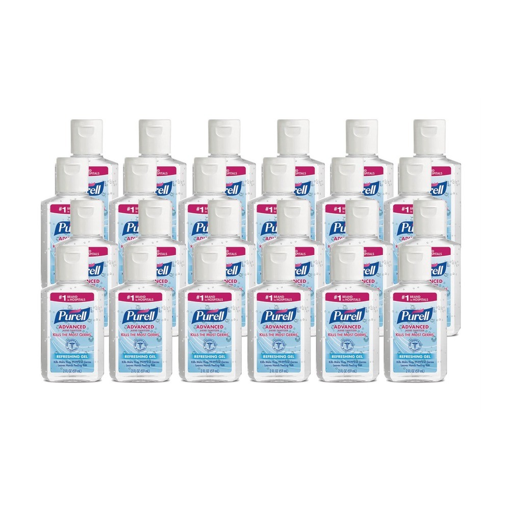 Purell 960524 2 унции Усовершенствованное освежающее гелевое дезинфицирующее средство с откидной крышкой 24 шт в упаковке Новое 10990₽