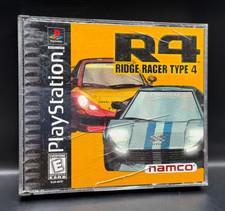 R4: Ridge Racer Type 4 (Sony PlayStation 1, 1999) CIB Case Manual Game Discs image