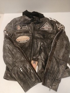 URBAN 5884 Motorradjacke Damen Mit Protektoren 3XL Damenjacke aus Lammleder
