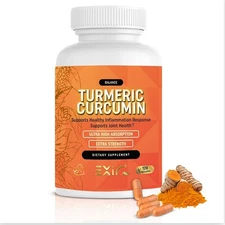 Exir Turmeric Curcumin Joint Support – 120 Capsules – Joint, Back & Knee Support