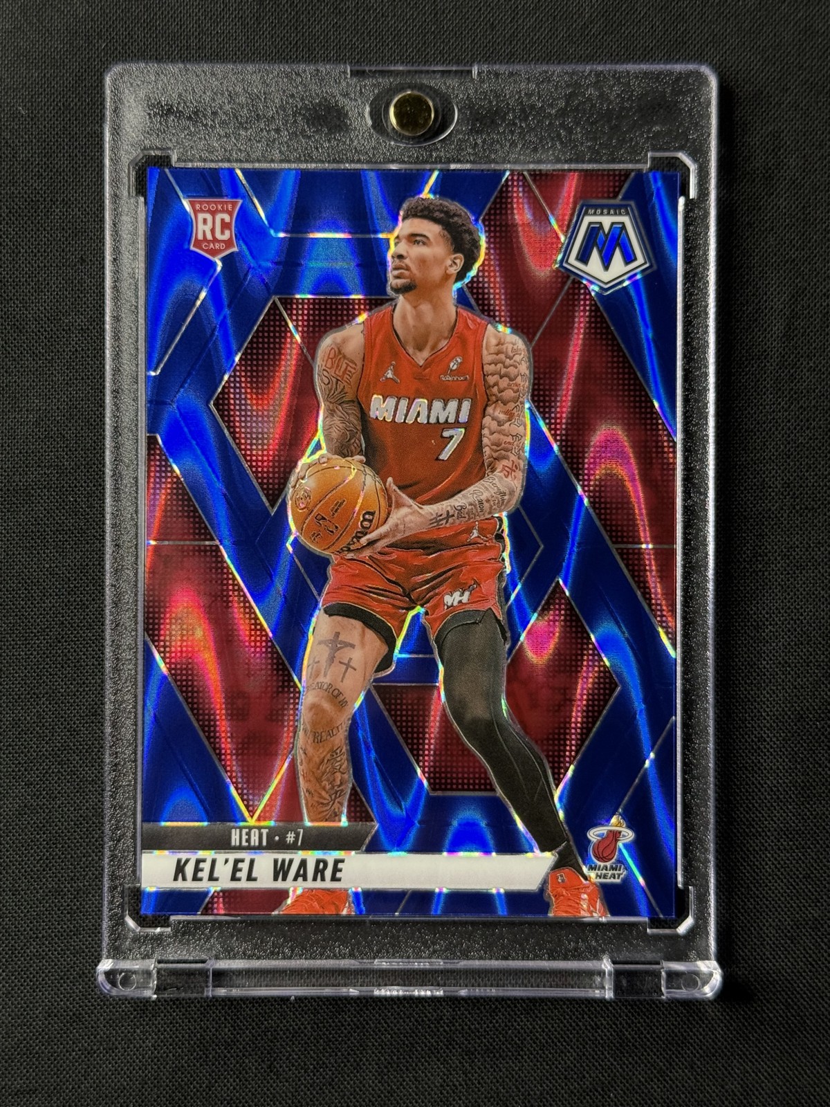 2024 Panini Mosaic Kel'el Ware #232 Seismic Blue Mosaic Prizm /149 Rookie SP