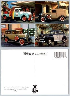 Continental Disney MGM Studios Classic Cars Postcard