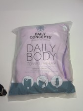 Shower Body Towel Wrap By Daily Concepts Purple New