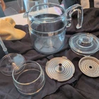 Vintage Pyrex Glass Percolator Coffee Pot 7756B 6 Cup Complete, very clean