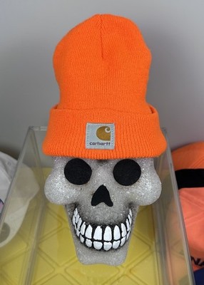 Carhartt High-Vis Hunter Orange Beanie Cuffed Knit Hat Infant/Toddler One Size