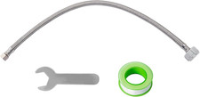 16'' Toilet Water Supply Line, 7/8" Ballcock X 3/8" Compression Toilet Hose Conn