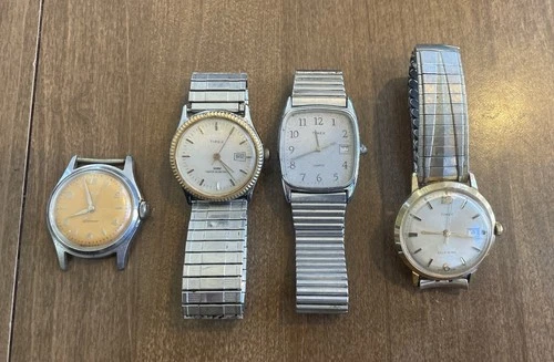 Lot of Four (4) Vintage Men’s Timex Watches