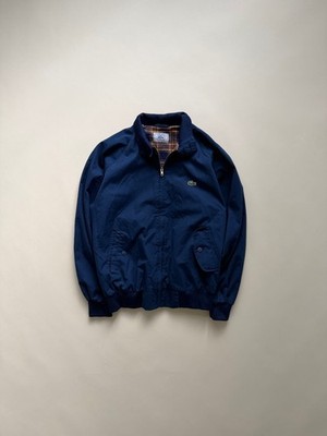 Vintage 90's Lacoste Plaid Lined Harrington Jacket