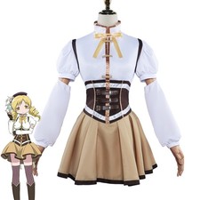 Puella Magi Madoka Magica Tomoe Mami Cosplay Costume Skirt Glove Hat Sock Set