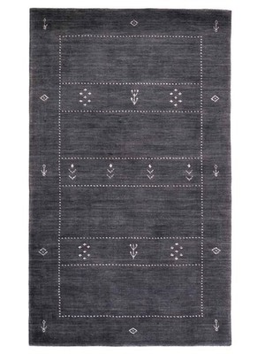 Khademi Loom Lori Gabbeh Orientteppich 151x93 | Handgewebter Wollteppich, Grau