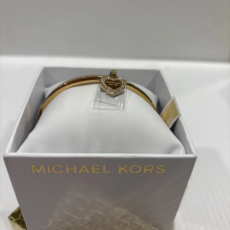 PULSERA MICHAEL KORS MUJER TONO DORADO CON DIJE CORAZÓN TALLA ÚNICA Foto 3 de 4