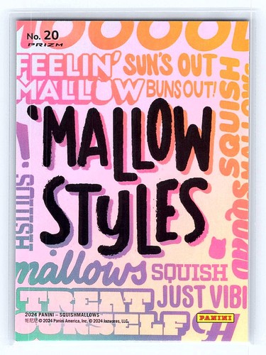 You're the Real Dill Panini Original Squishmallows #20 'Mallow Styles Prizm - Picture 2 of 2