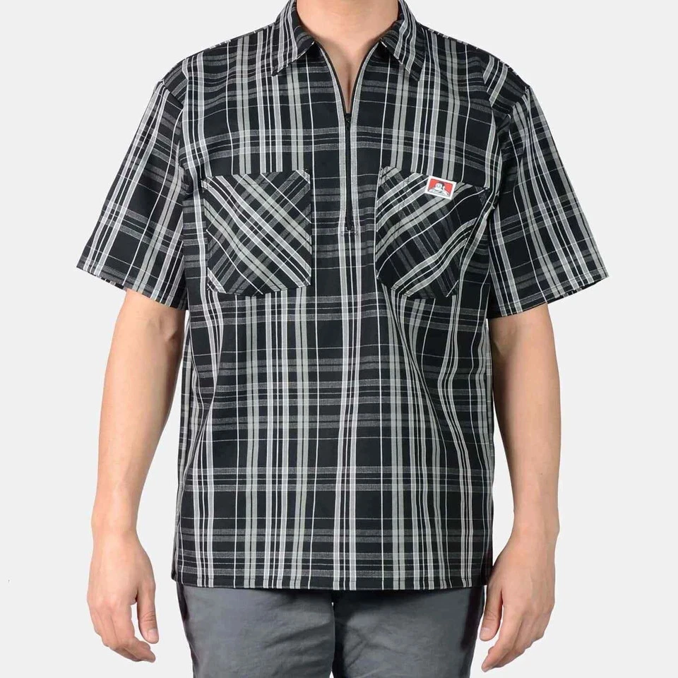 Ben Davis 1/2 Zip-Up Solid/Stripes/Plaid Short Sleeve Work Shirt Multicolor [LR]
Opens in a new wind