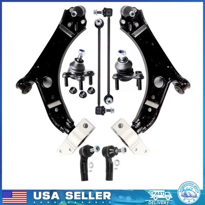 Front Lower Control Arm Tie Rod End Sway Bar For 2007-2014 Volkswagen Jetta Golf
