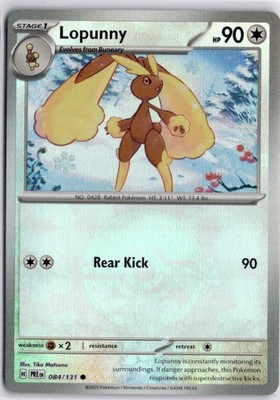 Lopunny (Poke Ball Pattern) Common SV: Prismatic Evolutions 084/131 NM