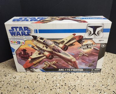 ARC-170 Fighter 2008 STAR WARS The Clone Wars Toys R Us EXCL MIB NEW Sealed