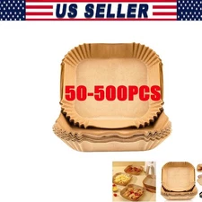 1000X Air Fryer Disposable Paper Liner Non-stick Baking Oil-proof Liners Square