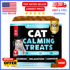 Calming Chews for Cats   Anxiety Relief Treats for Stress, Travel  Grooming
