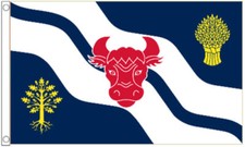 OXFORDSHIRE FLAG 5' x 3' The Cotswolds Oxford England Counties English County