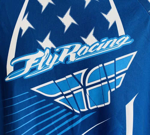Fly Racing Kinetic Bell Motocross Jersey Signed Large - Picture 10 of 12