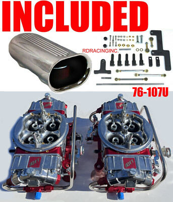 QUICK FUEL Q-750-B2 750 CFM SUPERCHARGER BLOWER CARBS WITH LINES