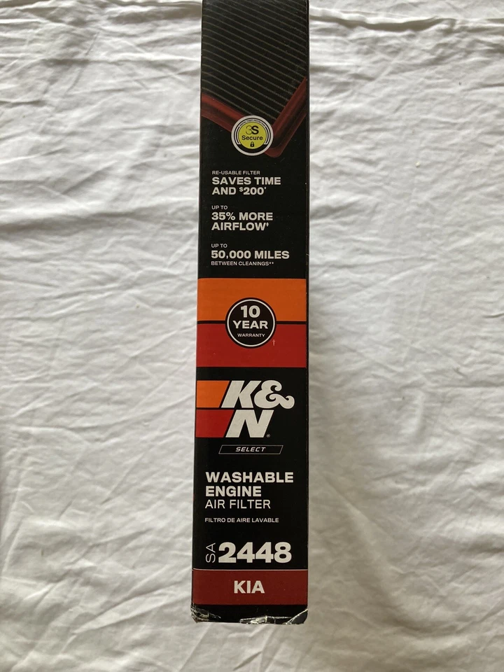 Filtro de aire de motor lavable K&N Select SA-2448 (se adapta a Kia Optima 2011-2015) 50 k Foto 3 de 3