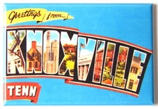 Greetings from Knoxville Tennessee FRIDGE MAGNET travel souvenir "style B"