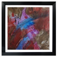 Disegno Wash Composizione Astratto " Nosara " - Firmato Stanghetta (11)
