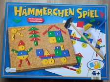 Hämmerchen Spiel, 4+, mit Korkplatte und Holzplättchen