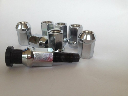Ford 10 Open End Race Proven HD Chrome Wheel Nuts 1/2" UNF, - Picture 2 of 3
