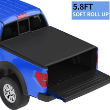 5.8FT Soft Roll-Up Tonneau Cover for 2019-2026 Silverado Sierra 1500 New Body