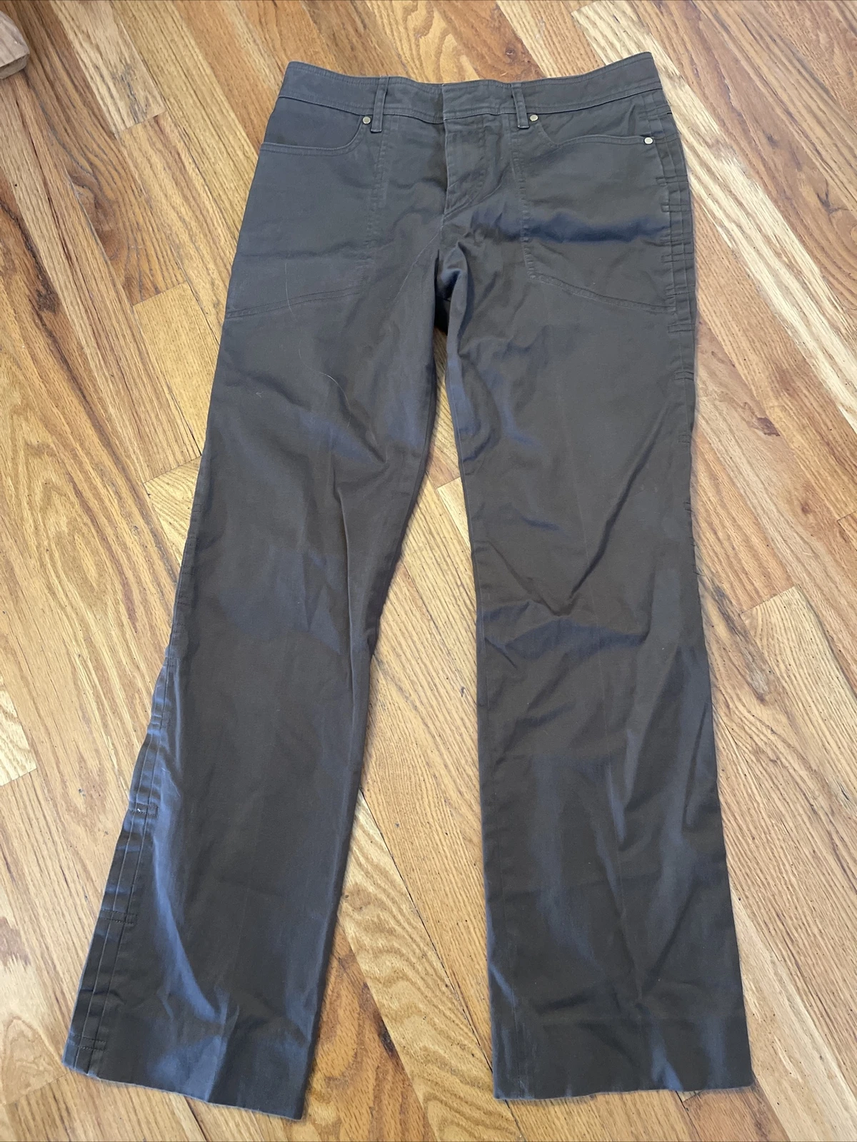 Pantalon extensible femme en coton doux marron Gucci taille 29
