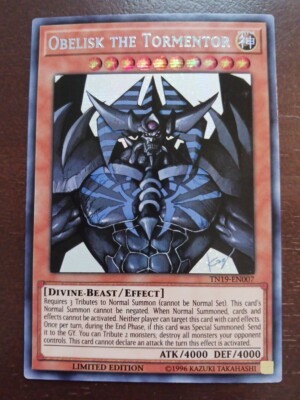 Obelisk The Tormentor TN19-EN007 - Prismatic Secret Rare - MINT - Limited Ed